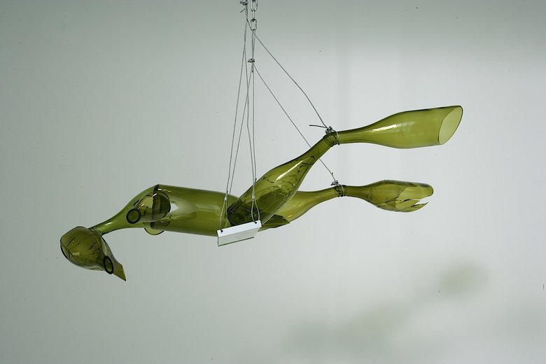 Emma Woffenden: Anima Animus, 2009. Shattered swing figure re-shattered