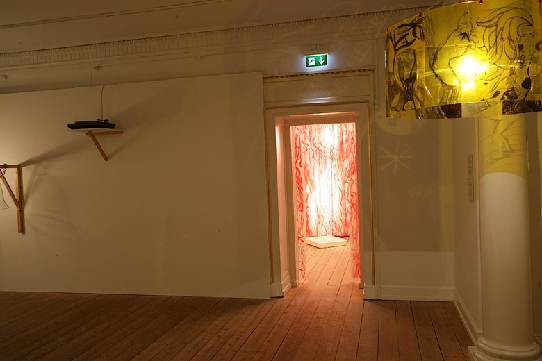 Emma Woffenden: Anima Animus, 2009. Exit to experiments. Shadow Light in foreground.