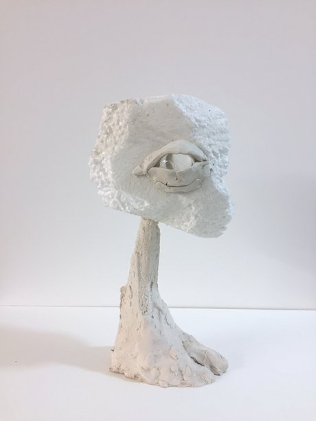 Emma Woffenden: New work, 2022-23. Glance. glass, jesmonite, plasticene, polystyrene.