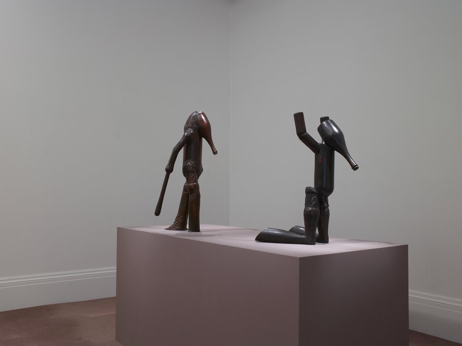 Emma Woffenden: Originals, Sothebys, 2015. Elephant Revenge and kneeling Elephant. Bronze editions.