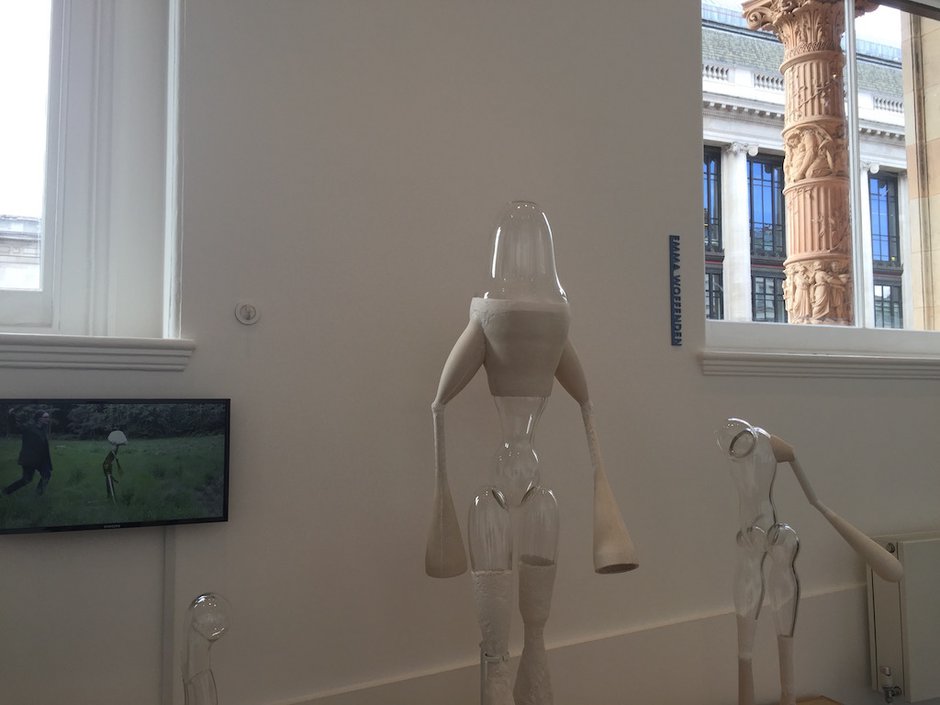 Emma Woffenden: Figure and Landscape. Film and sculpture, Zero Gravity. WHCP. Womans Hour Craft Prize installed at the Victoria and Albert museum.