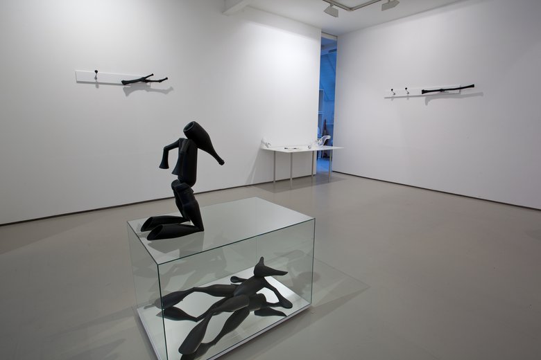 Emma Woffenden: Bigger than the real thing, 2010. Exhibition view, foreground 'I Never Really Knew Her'.