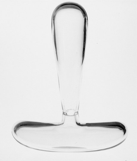 Emma Woffenden: Glass objects, 1993–1995. Baton, blown glass. 49 × 10 × 30 cm